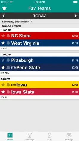 Game screenshot College Football Scores Live apk