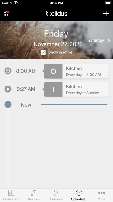 Telldus Live! mobile Screenshot
