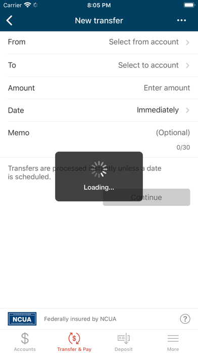 NAE Federal Credit Union Screenshot