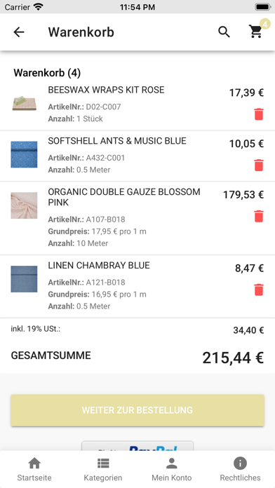 KATTUN-Stoffe.de Shopping Screenshot