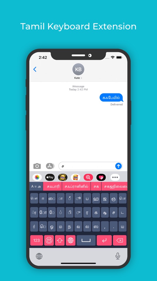 #6. Tamil Keyboard : Translator (iOS) Podle: Rushikesh Trivedi