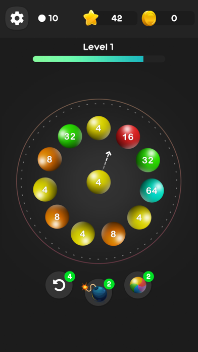 Roll Merge Balls 2048 Puzzle Screenshot