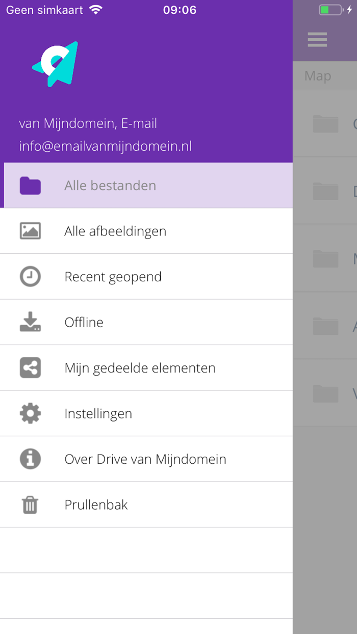 Drive van Mijndomein