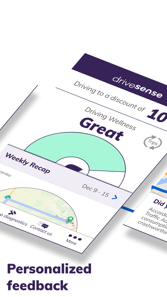 #3. DriveSense mobile by Esurance (iOS) Podle: Esurance
