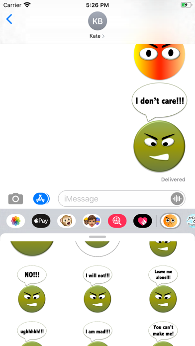 grumpy stickers Screenshot