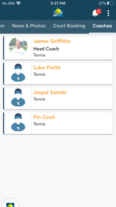 JG Tennis Screenshot