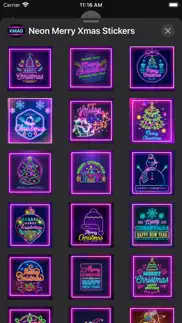 neon merry xmas stickers problems & solutions and troubleshooting guide - 2