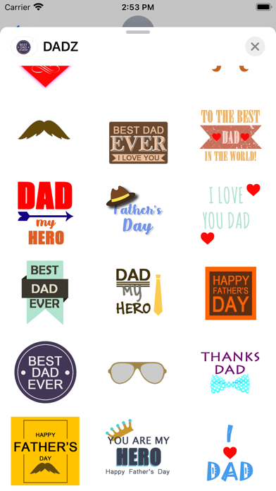 Screenshot #3 pour DADZ Father's Day Sticker Pack