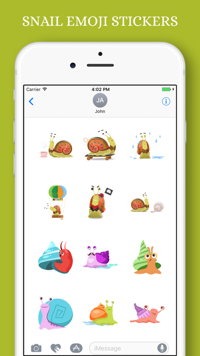 Snail Emoji Stickers Pack Screenshot