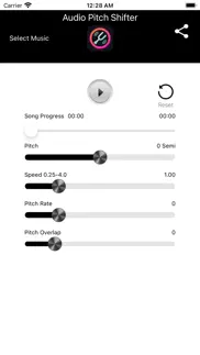 audio pitch shifter iphone screenshot 2