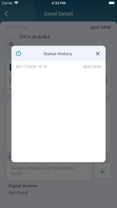 Kıta Logistics Customer Screenshot