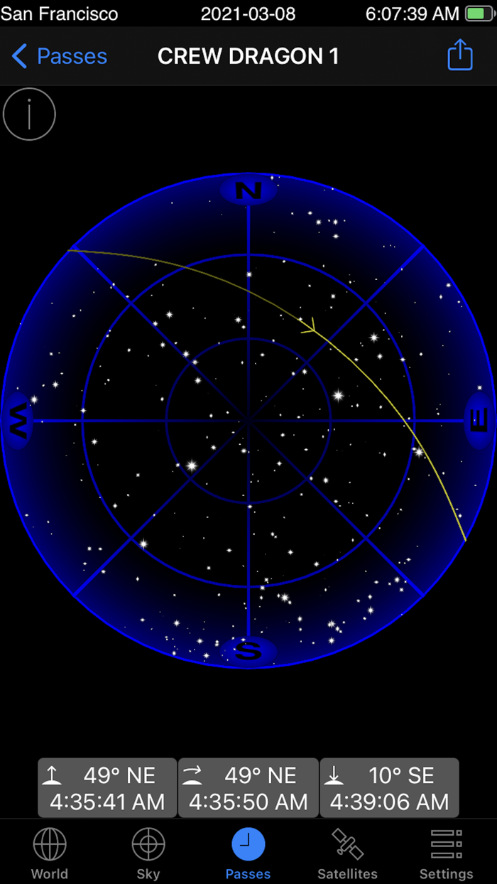 GoSatWatch Satellite Tracking