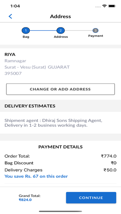 Dhiraj Sons App Screenshot