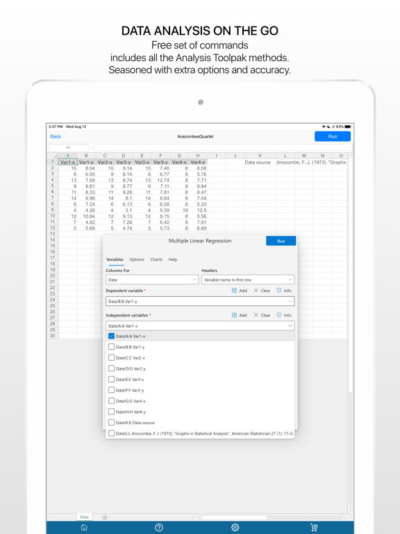Screenshot #4 pour StatPlus L'analyse statistique
