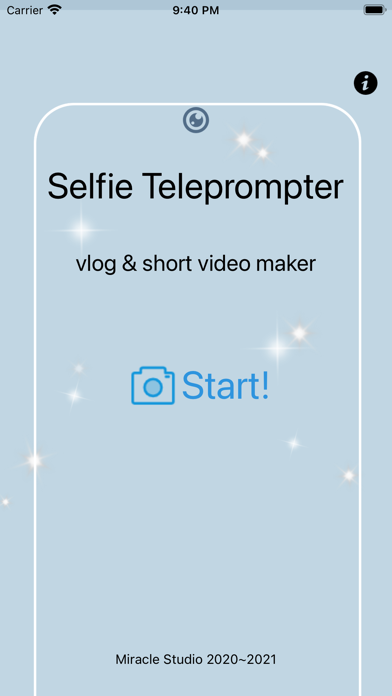 Selfie Teleprompter Screenshot