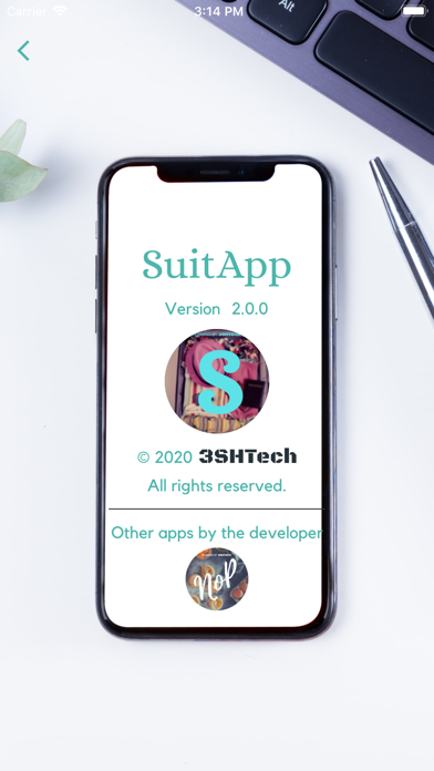 SuitApp Screenshot