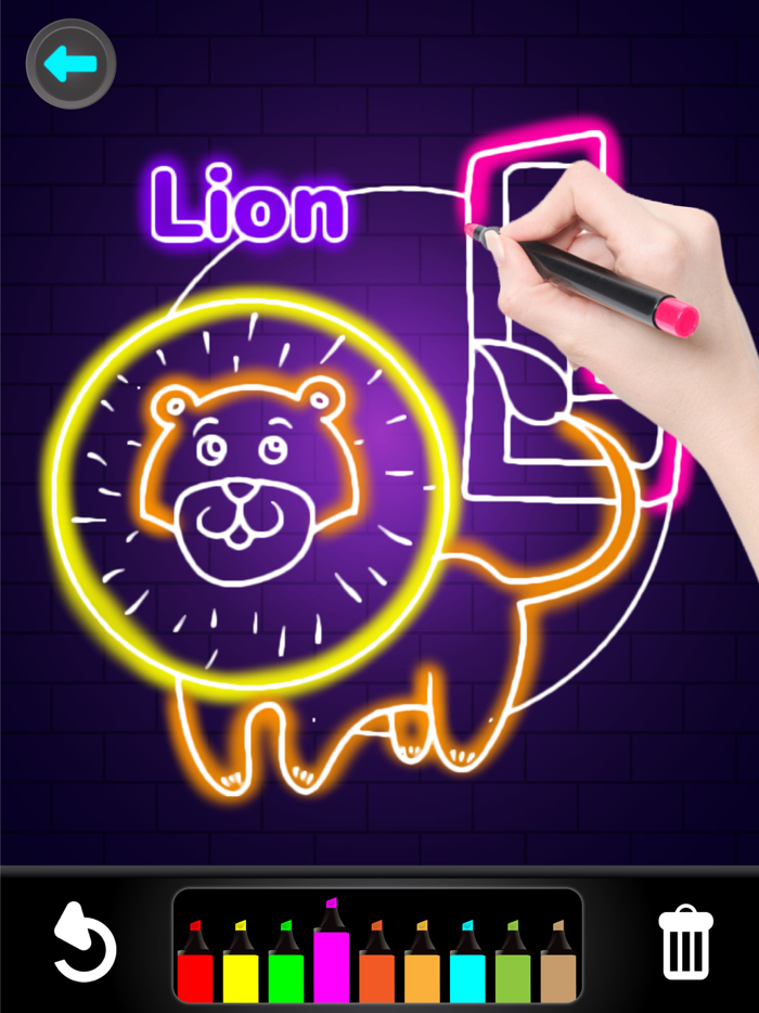 Coloring Glitter Numbers