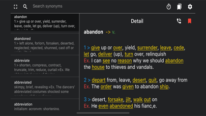 A-Z Synonyms Dictionary Screenshot