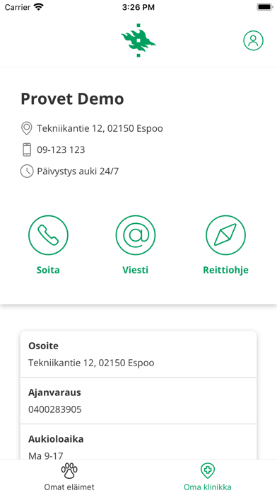Eläinsairaala Mobiili Screenshot