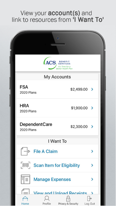 ACS Benefit Services My Money Screenshot