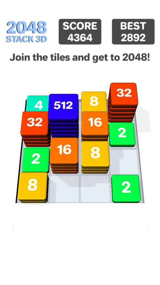 #6. 2048 Stack 3D (iOS) Podle: Guruu