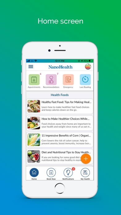 NanoHealth Screenshot