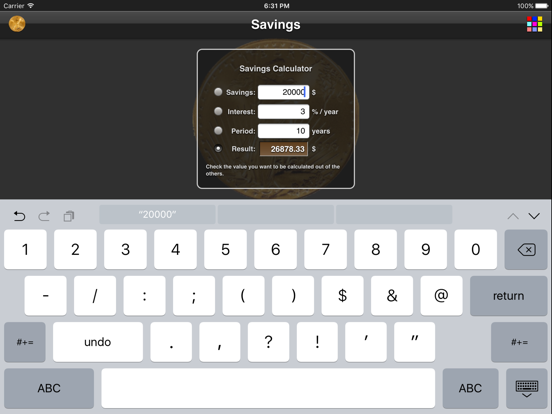 Screenshot #5 pour Savings Calculator