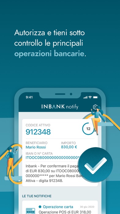 Inbank notify Screenshot