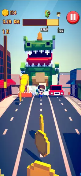 Game screenshot Runnn!! It's a Kaiju!! hack