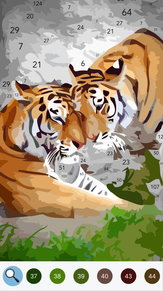 #4. Paint the Photo by Number Game (iOS) โดย: Gabriel Silviu Stefan