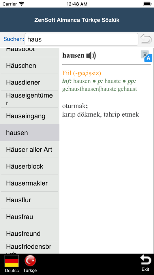 #2. Almanca Türkçe Sözlük -Zensoft (iOS) Podle: Erdal Orman