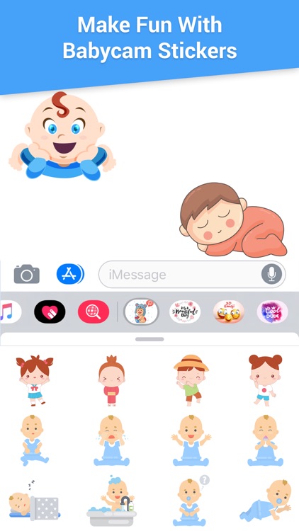 Baby Cam Pregnancy Stickers screenshot-3