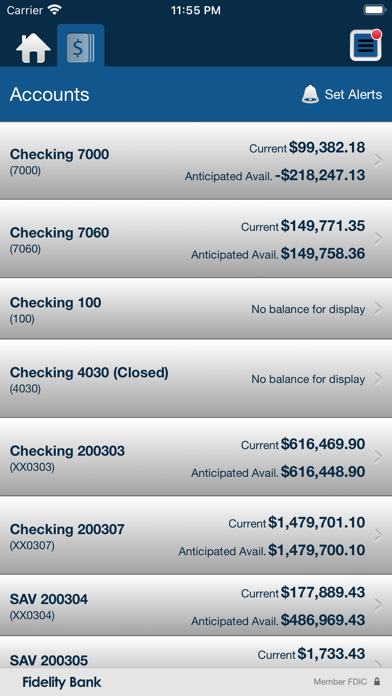 Fidelity Bank NC/VA Business Screenshot