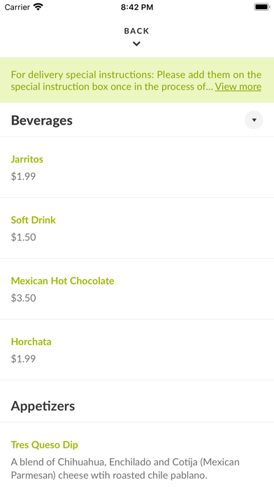 Fiesta Mexicana Restaurant Screenshot 3 - AppWisp.com Fiesta Mexicana Restaurant Screenshot 3 - AppWisp.com