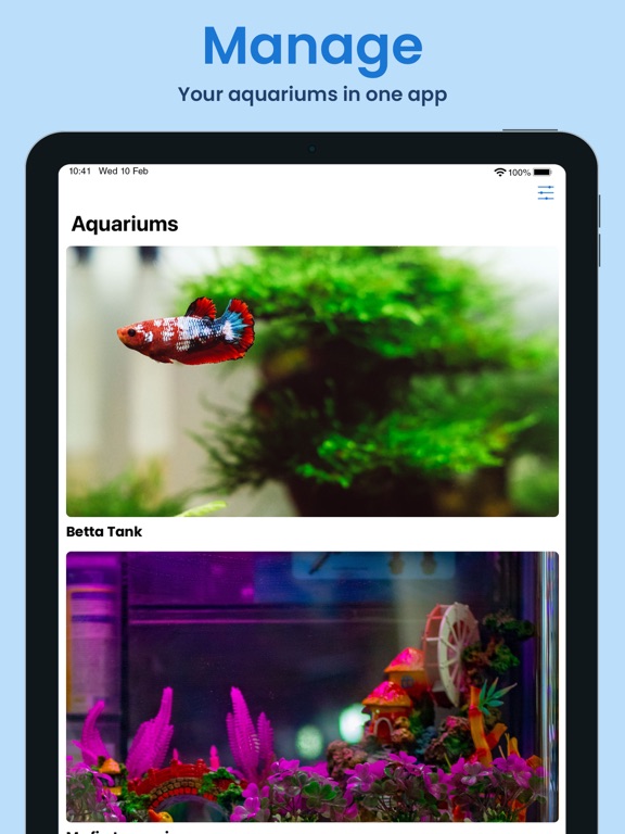 AquaHome iPad screenshot 3 - Productivity app