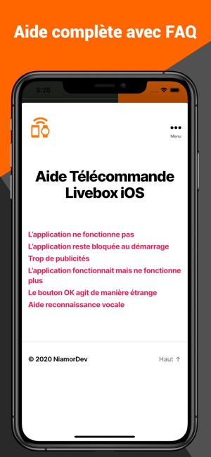 Livebox control dans l'App Store