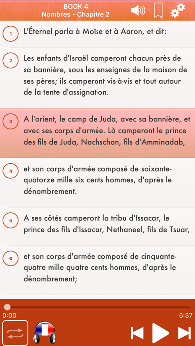 Bible Audio mp3 Pro : Français Screenshot