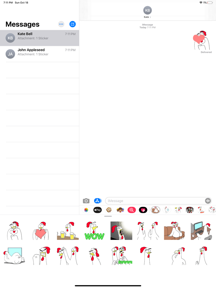 Chicken Bro 12 Sticker Pack