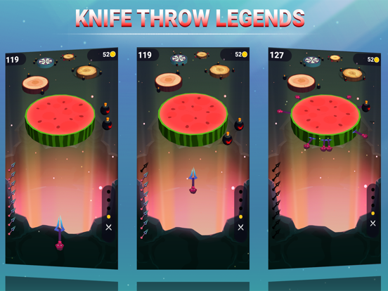 Screenshot #4 pour Knife Throw 3D Legend
