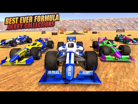 Screenshot #5 pour Police Formula Car Derby Games