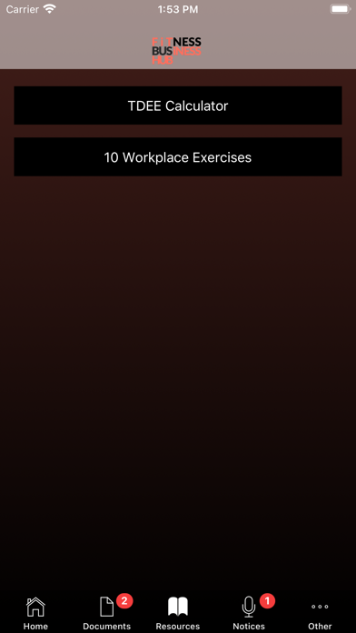 FitnessBusinessHub Screenshot