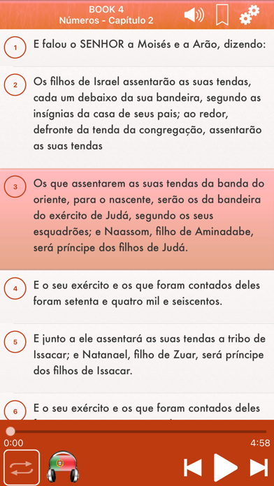 Portuguese Bible Audio: Bíblia Screenshot