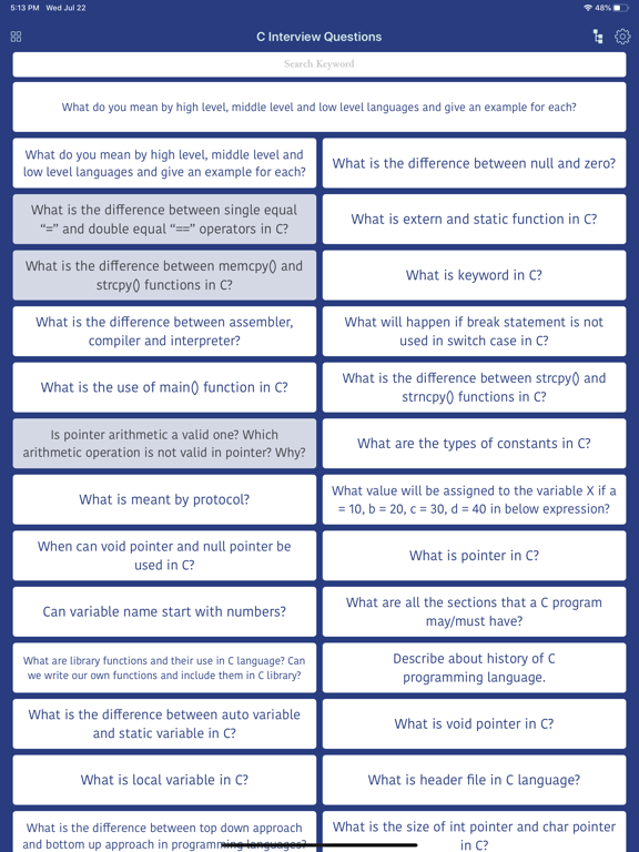 Screenshot #5 pour C Interview Questions