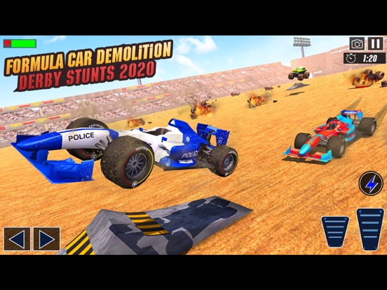 Police Formula Car Derby Games iPad app afbeelding 6