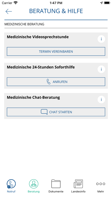 Hilferuf Business Screenshot