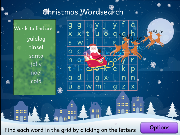 A Christmas Wordsearch