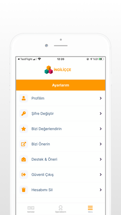 İngiliççe - Hızlı Kelime Öğren Screenshot