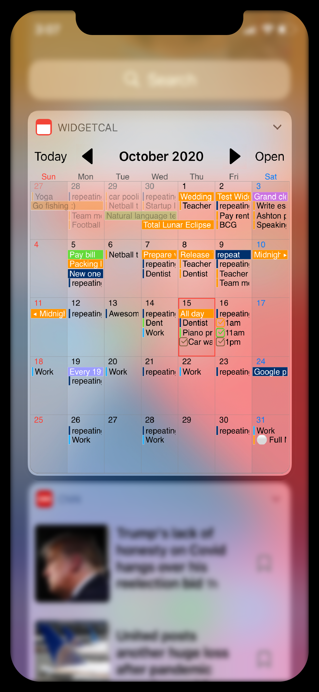 WidgetCal-Calendar Widget