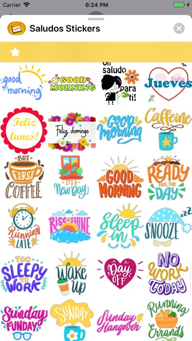 Saludos Stickers Screenshot