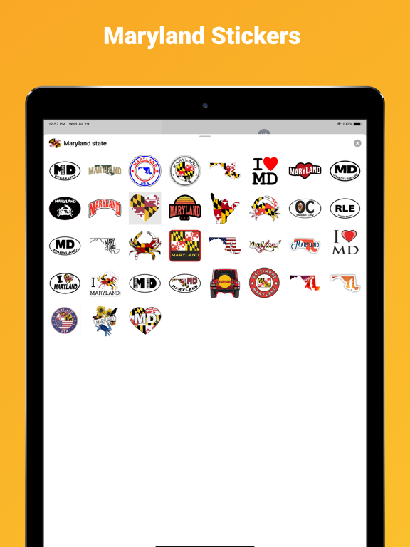 Screenshot #4 pour Maryland state - USA emoji